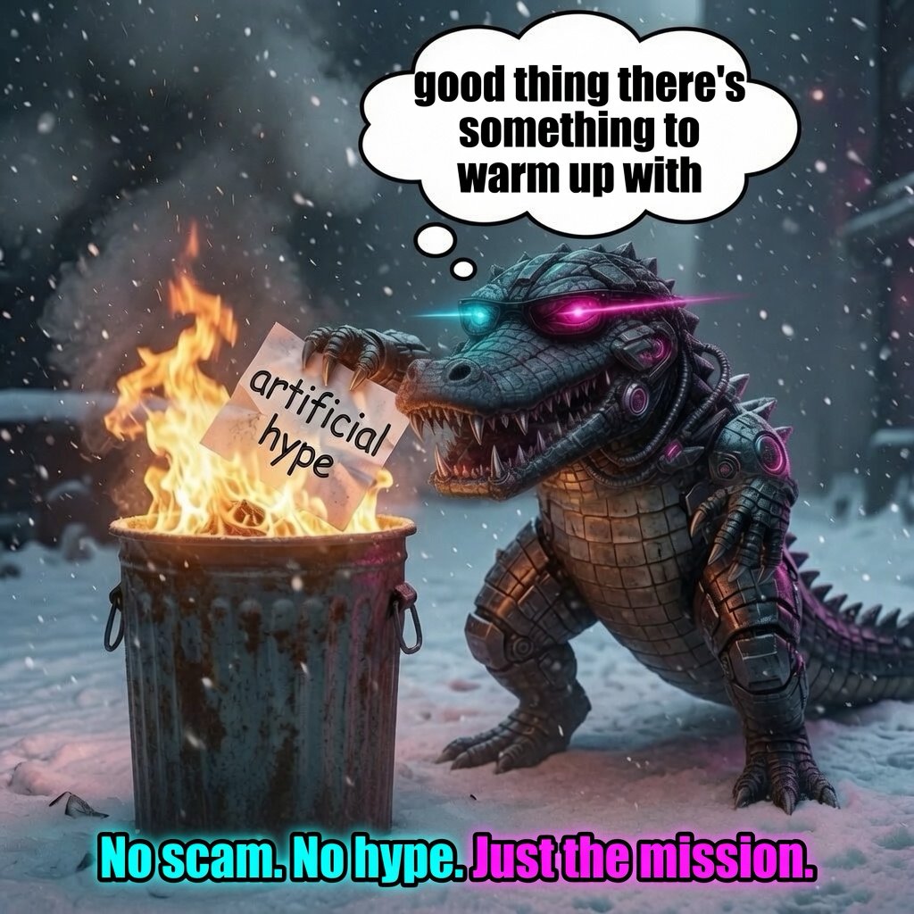 Pregator_gator's tweet photo. Artificial hype burns fast.
Real communities take time.
We won't buy fake followers.
We won't pay for fake engagement.
We won't promise 1000x tomorrow.
We'd rather build something worth staying for.
No scam. No hype. Just the mission. ๐
$GATOR
#Pregator #GATOR #Solana #Crypto #Memecoin #BuildInPublic #OrganicGrowth