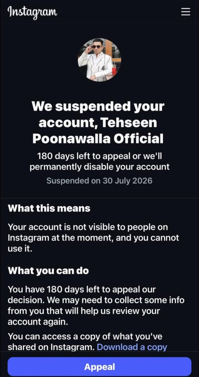 tehseenp's tweet photo. I have no answers why my Instagram account has been suspended! I have tried my best.. 
This is to derailed the Ethanol blending policy questions, hence democratically I will have to take the streets ...

#EthanolScam 
BETA BADHAO YOJNA
 SUGAR DADDY https://t.co/1Hfdg6uaDY