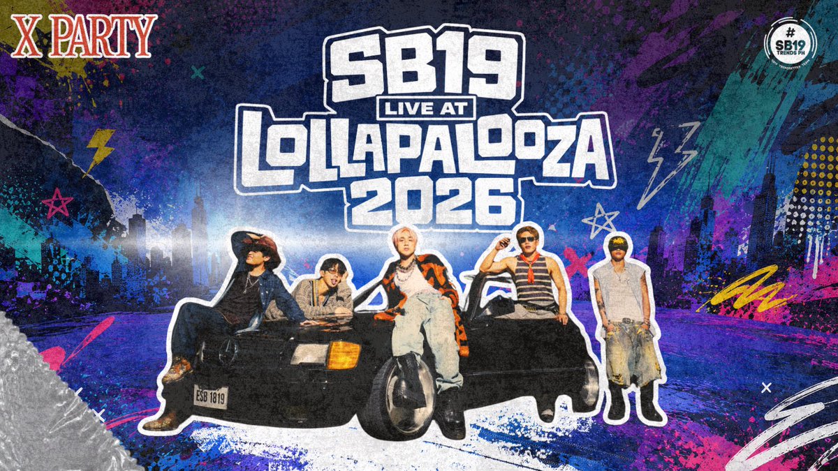 SB19TrendsPH's tweet photo. [ TAG UPDATE ]

Hi everyone! Let’s make even more noise with our hashtag and get the party started early! 🔥

UPDATED TAGS:
SB19 LIVE AT LOLLAPALOOZA 2026
@SB19Official #SB19
#SB19atLollapalooza https://t.co/vgiY9OhNhK