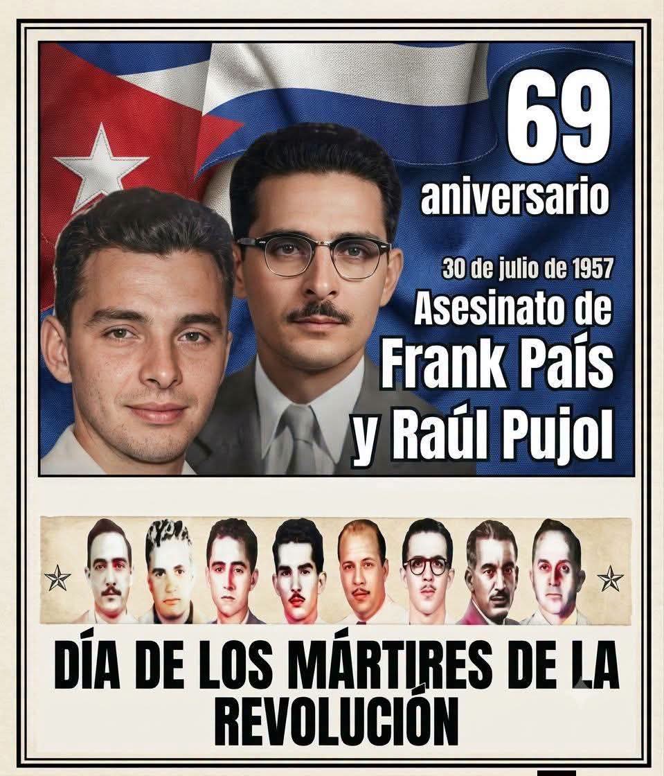 MonzonMidalis's tweet photo. Aniversario 69 del asesinato de Frank País y Raúl Pujol .Gloria Eterna a quienes con su sangre marcaron  el camino de la libertad. #CubaViveEnSuHistoria
#ANAPCuba #MatancerosEnVictoria https://t.co/Mj9w6WLi80