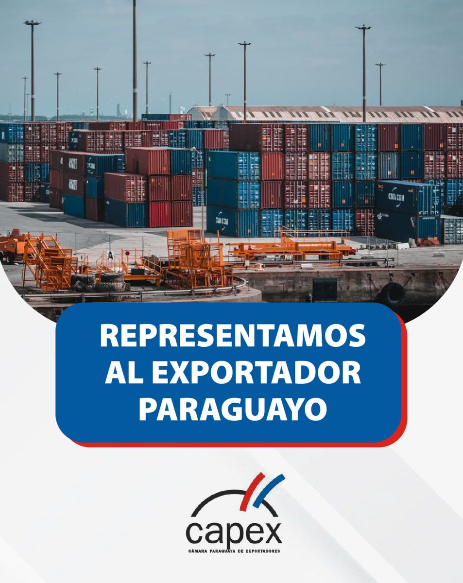 Capexpy's tweet photo. El desarrollo del Paraguay también se construye desde el comercio exterior. Cada exportación representa trabajo, inversión y oportunidades para miles de familias.
#CapexPy https://t.co/Sr4Vwe6iF2