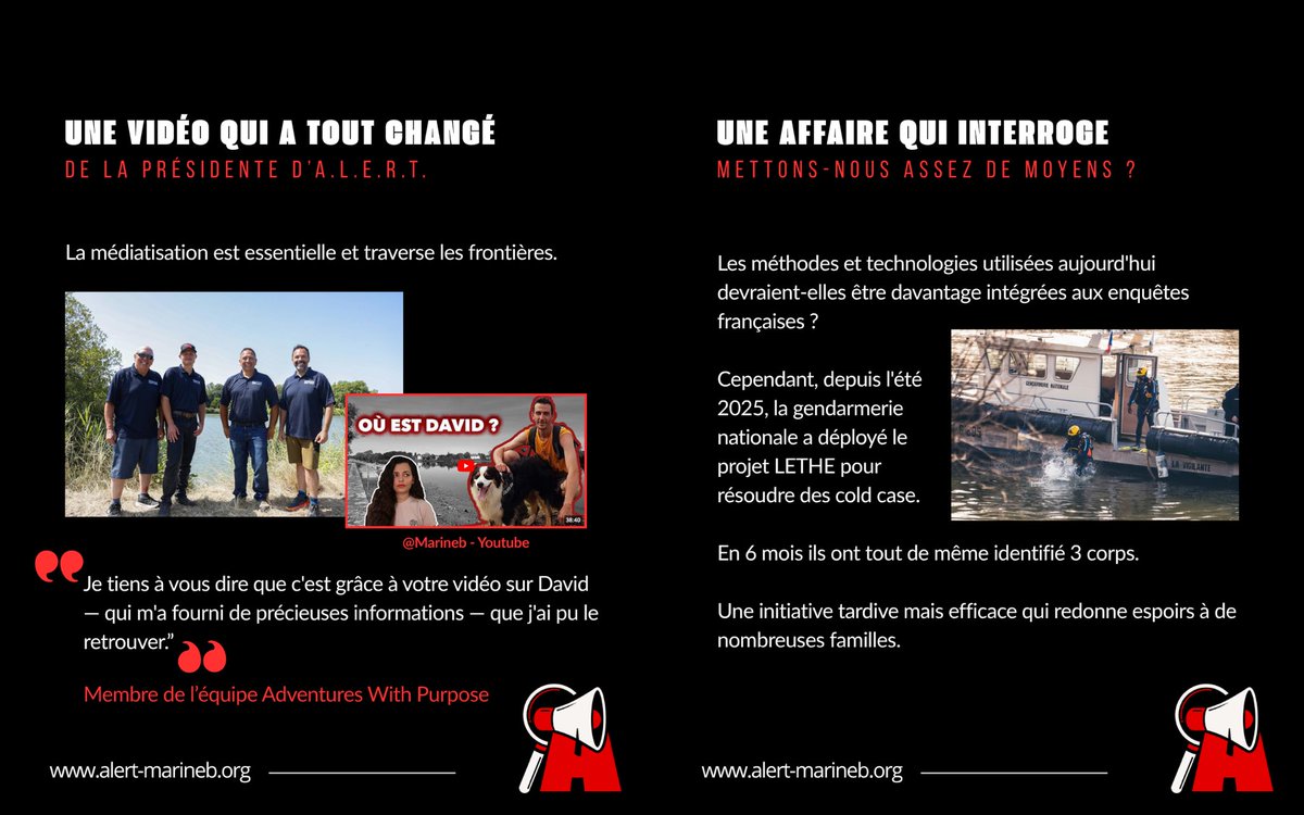 ALERTparMarineB's tweet photo. Les corps de Joëlle Pouy et David Stevenin ont été retrouvés ces 21 et 22 juillet 2026, après une décennies.

Ce n’est pas les enquêteurs français qui ont réalisé ces fouilles mais une équipe américaine (Adventures with Purpose), spécialisée dans les recherches sous-marines. https://t.co/kC4ytZzzoB