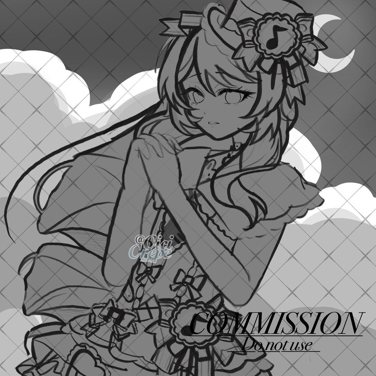 cicicrepe's tweet photo. Sketch of my first commission for @cartn3t !!

#sketch #WIP #art #commission https://t.co/MdAXMZiqC2
