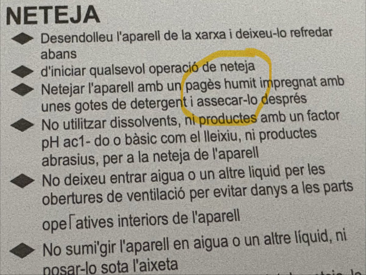 Angi52099678's tweet photo. S agraeix la traducció de les instruccions al català però… https://t.co/1m4DG5I40h