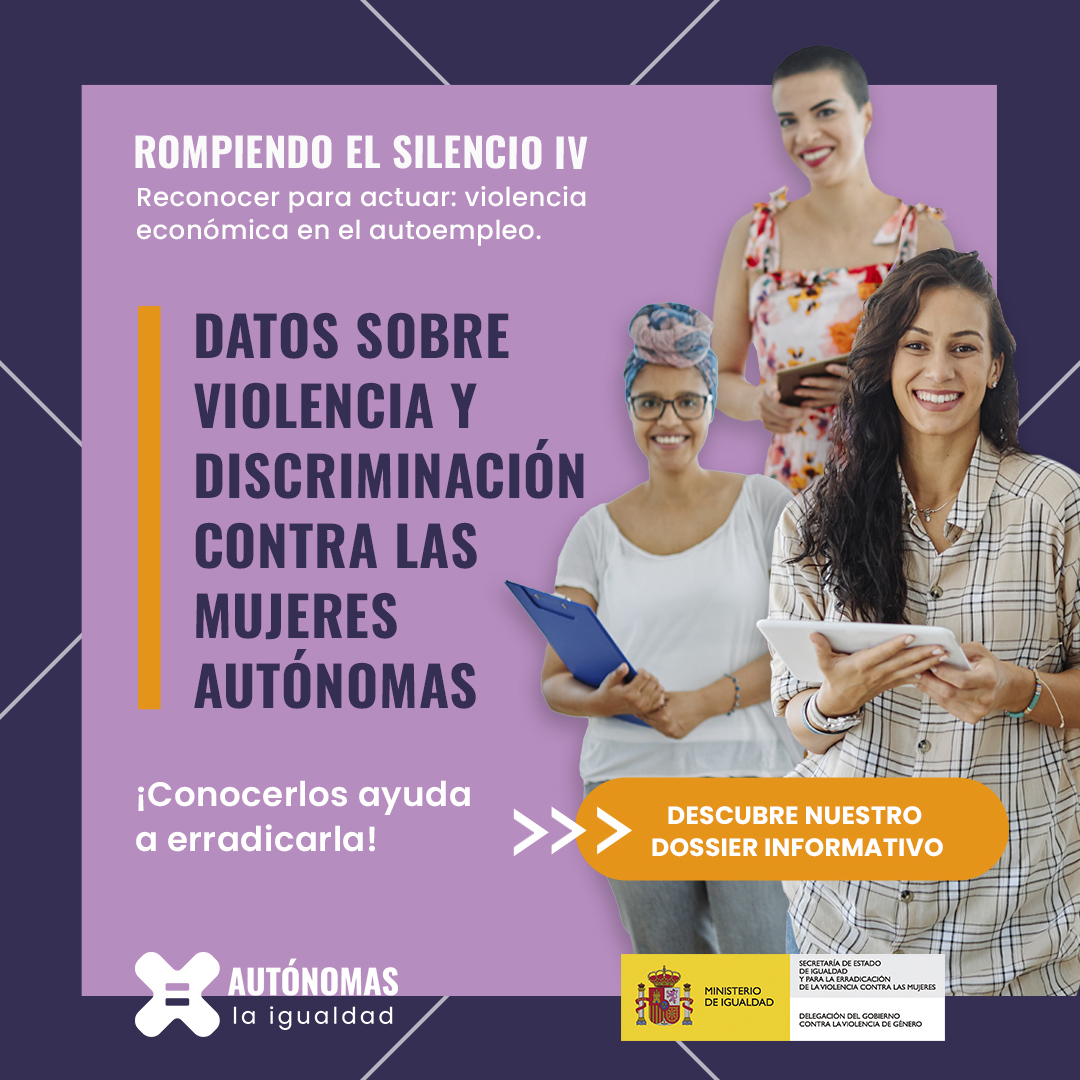 autonomas_es's tweet photo. 🚩 La violencia económica en el autoempleo existe y muchas veces pasa desapercibida.

🔗 Descarga el dosier Rompiendo el Silencio IV: Reconocer para actuar y conoce los datos clave: https://t.co/2Nf2dL81fA

#RompiendoElSilencio #ViolenciaEconómica #MujeresAutónomas #Igualdad https://t.co/LQz0DG4iWB