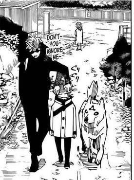 shadowsphantasm's tweet photo. After taking Megumi under his wing, Gojo protected his childhood by not sending him on missions before he officially enrolled at JJH. Even once enrolled, he held Megumi back from missions when he was injured. Gojo himself said no one should take youth away from young people https://t.co/addUPkiw4y