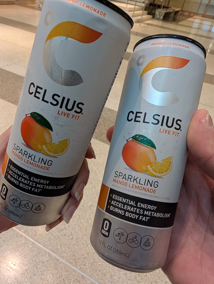 JFergistheman's tweet photo. The coworker wife likes $CELH 
Let's give mango 🍋 a try! https://t.co/hfmM0jfv5e
