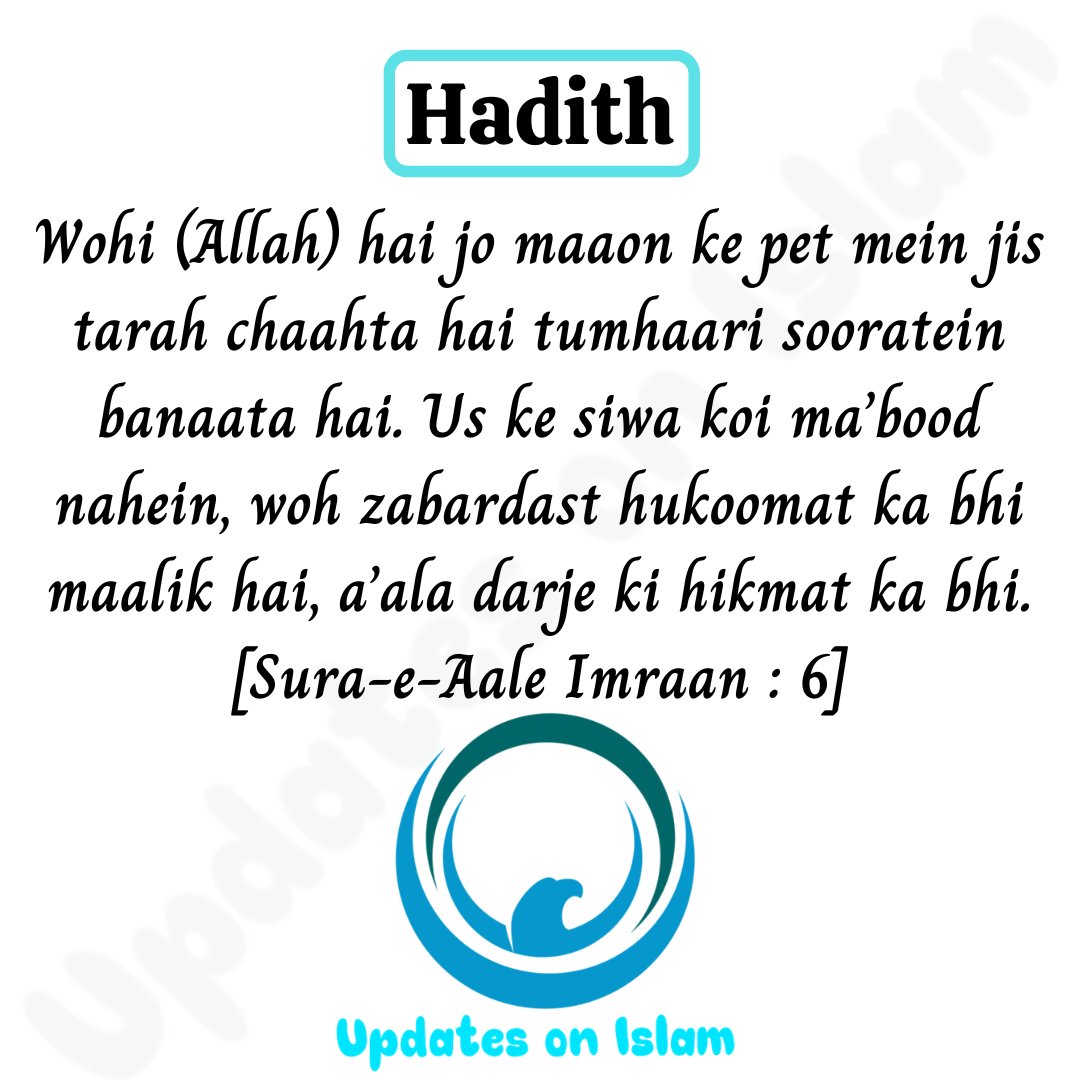 UpdatesonIslam's tweet photo. Hadith of the Day !!
#Hadith #Goldenwords #updatesonislam #Dua #Quran #Muslims #Tablighi #thebestadvice #trending #viralpost #followforupdates #socialmediagrowth #inspireandmotivate #motivationfortoday #positiveVibes #mindsetmatters #religiousmotivation #motivationalvibes https://t.co/9mMc2qS61W