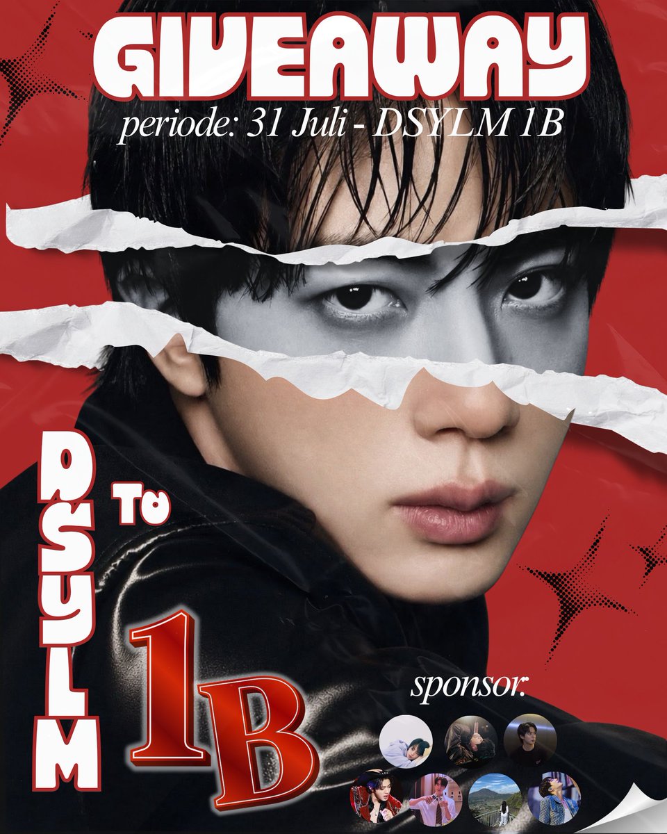epiphanyjeen's tweet photo. JINdonesia!! DSYLM is so close to 1B OMG!! Let’s stream harder and join this GIVEAWAY so we can get that plaque for Jin ASAP!! 🥹🔥🤟

Our sponsors:
@seokjin92luv @anothersjinnie @gfjinnn @dutjinnie @javaneez8 @ayu_titi @idh_iv

Check the photos for rules 👇

#DSYLMto1B https://t.co/DpPeEnAe79