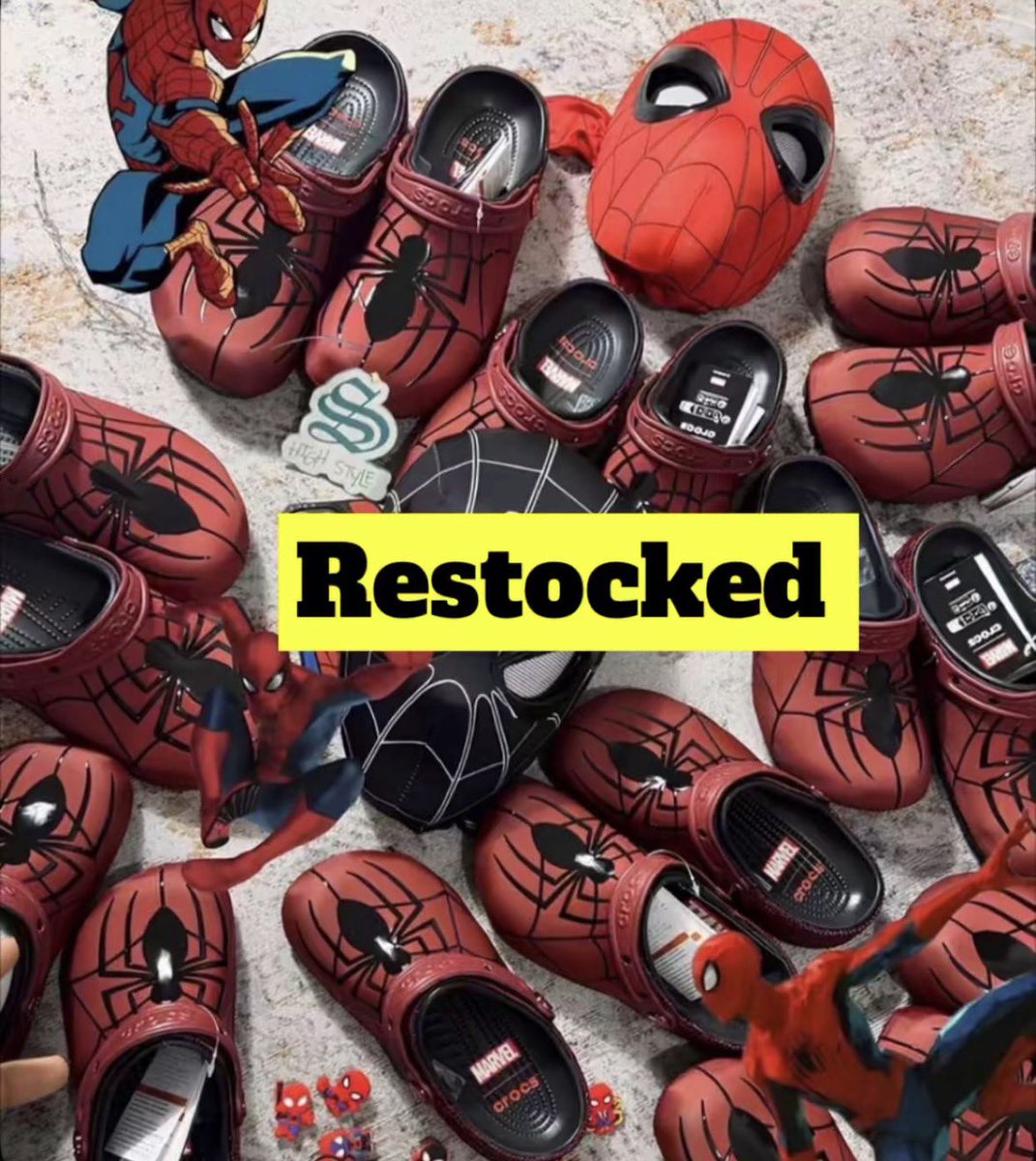 st_jusste's tweet photo. Ugandans are selling these Spiderman crocs at 250k 😭 crazyy😭 https://t.co/7ec5druRyE