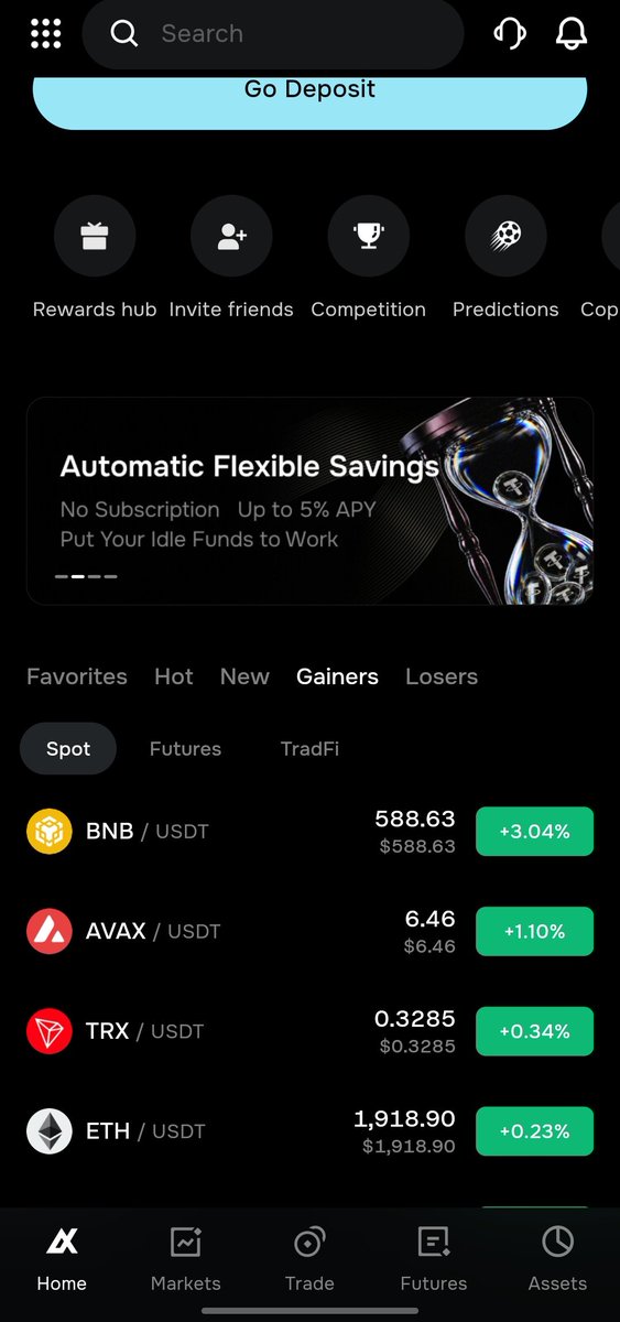 lovetubi1's tweet photo. @AltCryptoGems Top gainers looking clean BNB, AVAX, TRX all positive. Good to see some movement after the recent quiet period.
#AlphaX https://t.co/jbBApYMyup