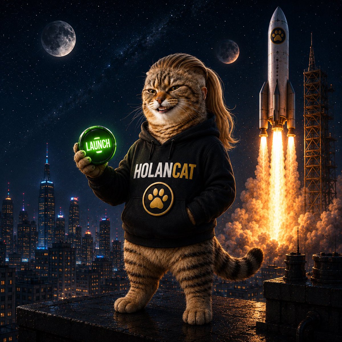 HolanCat's tweet photo. 🚀 HOLANCAT has launched! 😼

Just a cat. Probably.

The button is pressed. The rocket is flying. 🐾🚀

CA: 6ZydzKCUPJoQhDd2ANw5jUYZJnpfuYkYB5bGZx6Fpump

GM. 😼

#HOLANCAT #Memecoin #Crypto #PumpFun #SOL https://t.co/dx9Tfe07dB