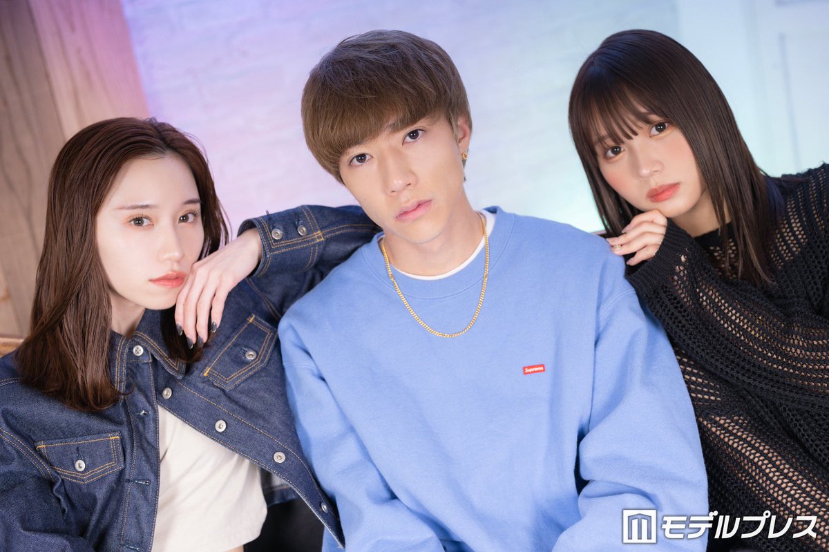 modelpress's tweet photo. 元ばんばんざい流那、ぎし＆みゆと再会で涙
「CDF2026 」ステージにサプライズ登場
https://t.co/NLfDHVIi4D

流那は2024年内をもってばんばんざいを卒業。2025年からはぎしとみゆの2人で活動している。 https://t.co/6uiThHk53G
