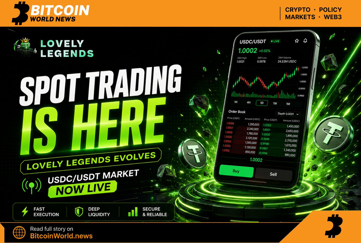 BitcoinWorldN's tweet photo. In a crypto market where competition, regulation and operating costs are forcing established platforms to retreat, a new contender is stepping forward.

AscendEX ceased operations on July 1, while industry veterans BitMEX and BitMart recently announced plans to wind down their exchange businesses. BitMEX is scheduled to close in September, while BitMart has begun a phased shutdown process.

Against this challenging backdrop, Lovely Legends is expanding into spot trading, launching the USDC/USDT market as the next stage of its evolving crypto ecosystem.

Entering the exchange sector at a time when others are exiting is an ambitious move. However, the real test will be whether Lovely Legends can deliver the liquidity, security, execution quality and user trust required to compete over the long term.

@LovelyLegends_ Spot Trading is now live.
https://t.co/VrmVjmqELv

#LovelyLegends #CryptoExchange #SpotTrading #USDC #USDT #AscendEX #BitMEX #BitMart #CryptoNews #BitcoinWorldNews