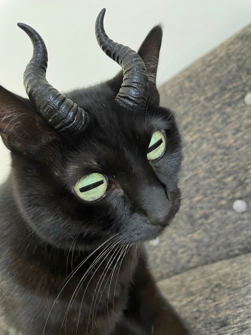 muni_nou's tweet photo. ワイの愛猫が悪魔になっちゃった… https://t.co/HW40Z1UoVW
