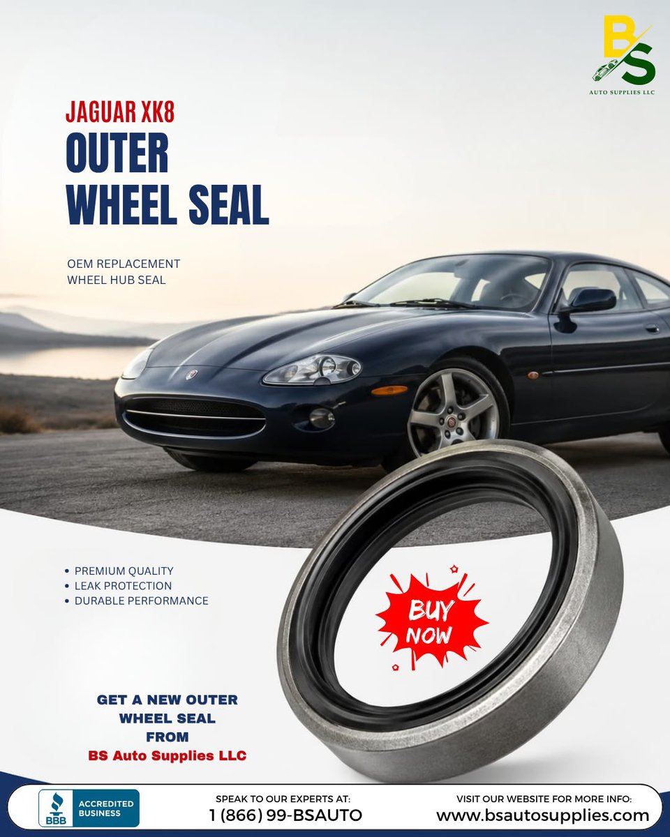 supliesbsauto's tweet photo. Seal in performance. Drive with confidence.
Upgrade your Jaguar XK8 with OEM-quality replacement parts.
Shop with confidence today.
Visit: https://t.co/enyE70vb1F
#bsautosupplies #outerwheelseal #vehiclecare #oemreplacement #carmaintenance https://t.co/St2OVPr5Mk