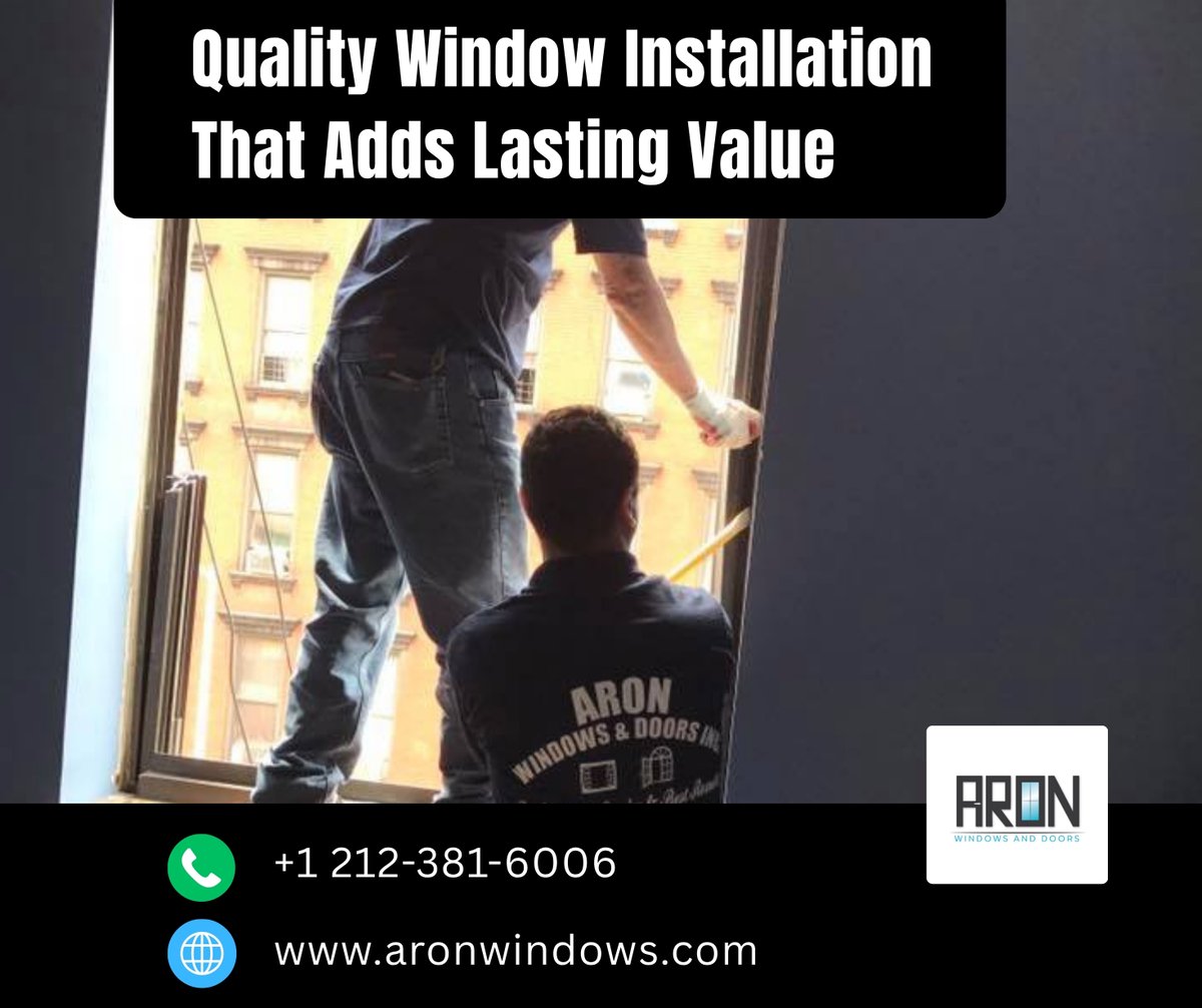 aronwindow's tweet photo. New windows improve comfort, save energy, and boost home value. Call (212) 381-6006. Aron Windows &amp; Doors Inc, 481 8th Ave #627, New York, NY. https://t.co/gv99fakfNx. #WindowInstallation #HomeImprovement https://t.co/9ZDyXD4W7O