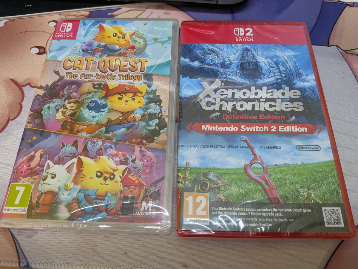 Blackcat32's tweet photo. Mein #upate #switch2プレゼント #nintendo
Bin gespannt ob ich alles Games im August schaffe 😅 https://t.co/3ppLrBT6MK