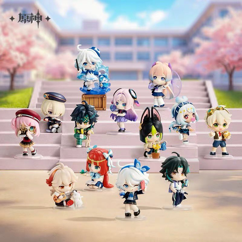 genshinmains_'s tweet photo. These are so cute 🥹

Academy's Light &amp; Shadow Poetry Chibi figures 

There are 16 of them. Blind Box. 

#GenshinImpact #原神 #원신 #Furina #Xiao https://t.co/omLz6lhESY