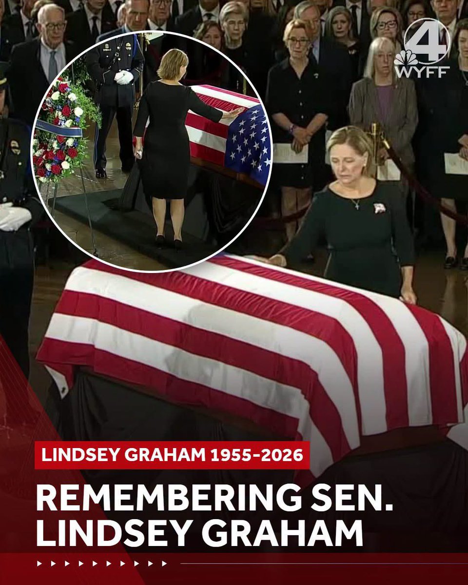 Austin643617's tweet photo. Sen. Darline Graham touches the casket of her late brother during a funeral service in Washington, D.C. on Tuesday. To watch the services live, click on the link in comments. https://t.co/EHKDlvdB5N