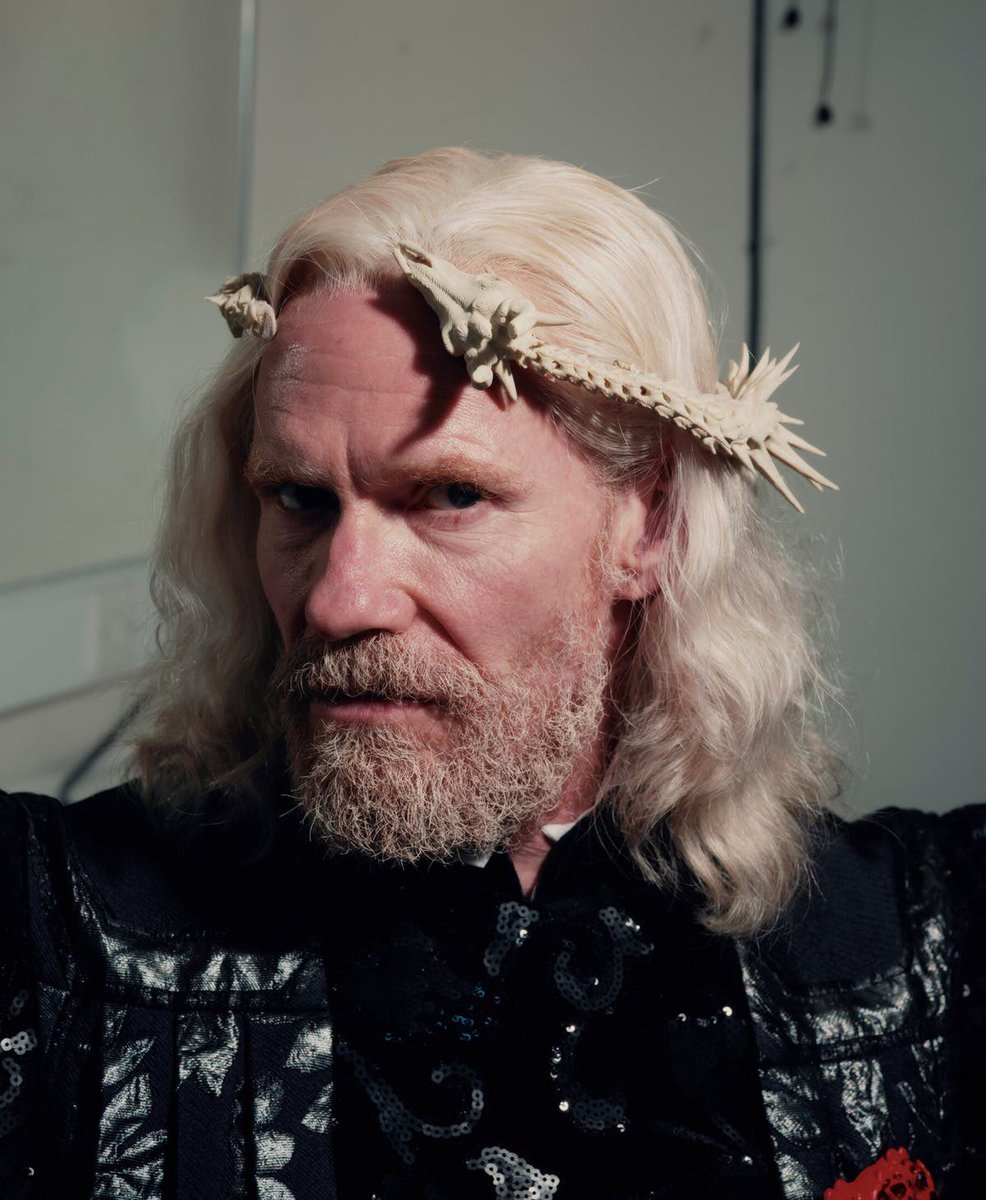 got_onstage's tweet photo. 👑 NEW photo of Michael Shaeffer as Aerys II in “Game of Thrones: The Mad King” released by the NYT! 

📸 Chris Hoare https://t.co/anOuv56F3S
