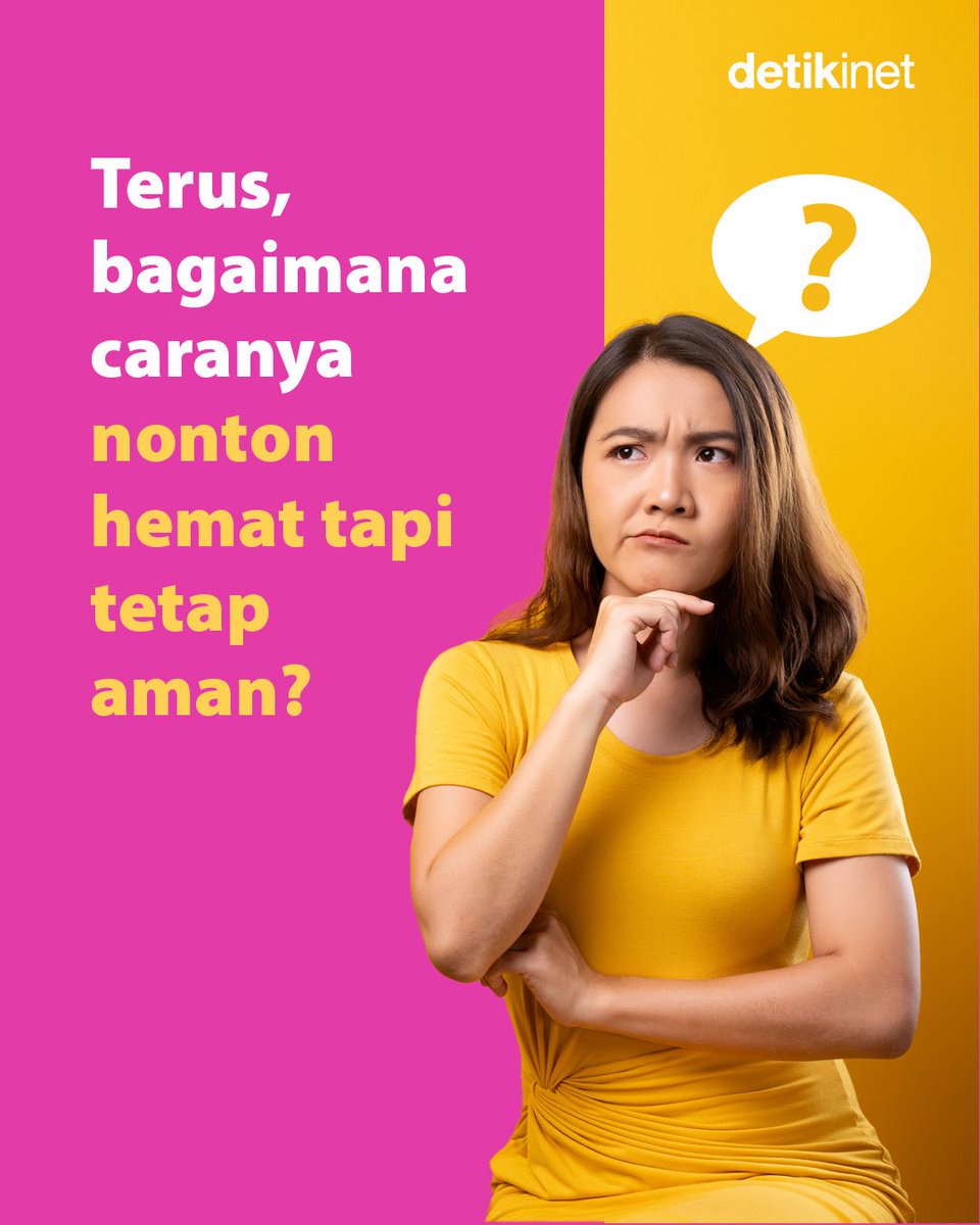 detikinet's tweet photo. Terus gimana cara nonton hemat tapi tetap aman? https://t.co/lrCTQ0xGKr