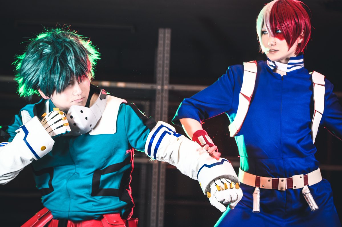 NieR_yukitubaki's tweet photo. cosplayㅤㅤㅤㅤㅤㅤ
MHA / 緑谷出久 轟焦凍

───────────────
🥦→えってぃさん(@etty_camping)
写真→ライムさん(@KintaChiro)
スタジオ→AniManiyaさん(@animaniyacos)
#ヒロアカコスプレ https://t.co/2GldpFikTt