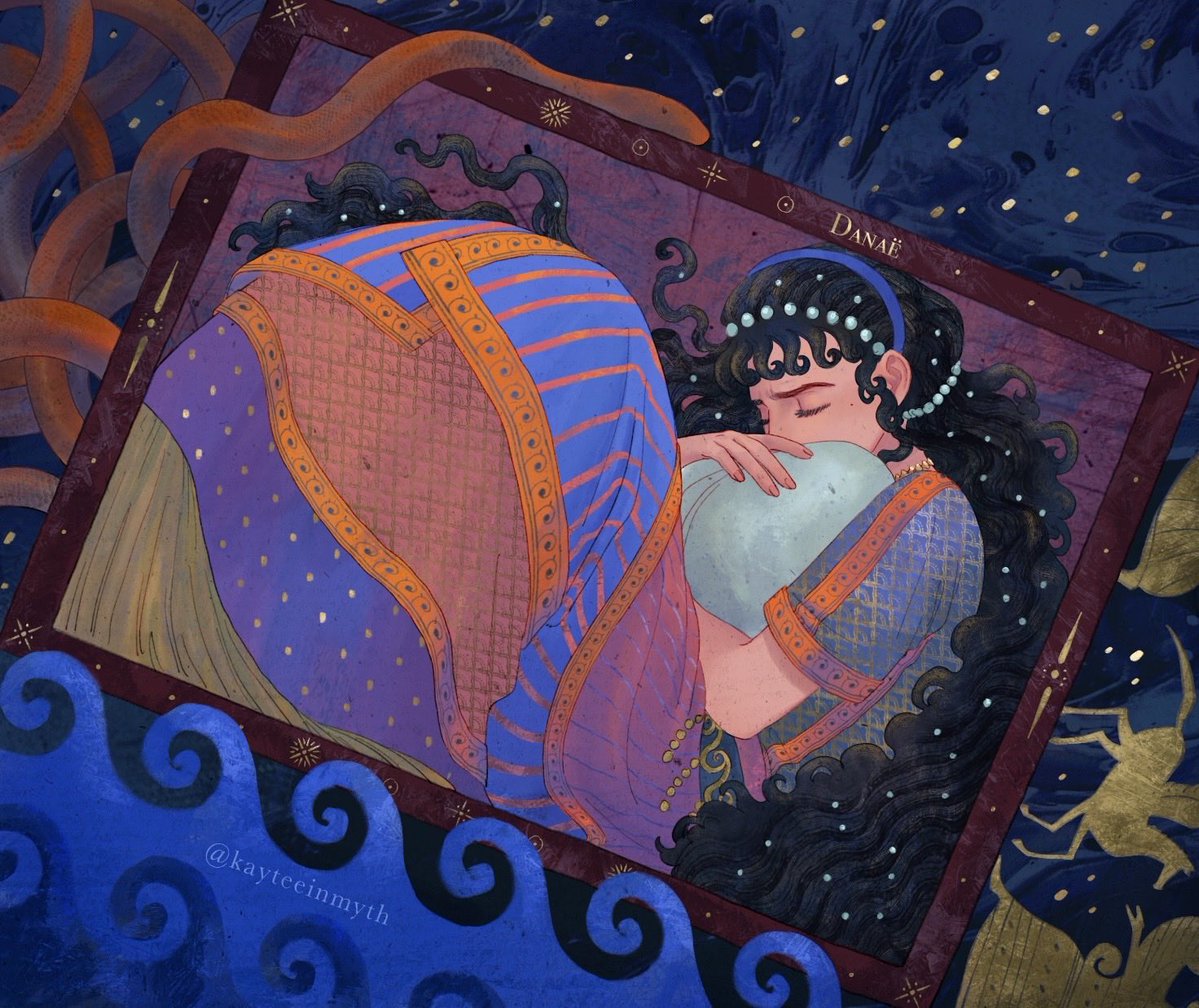 kayteeinmyth's tweet photo. Danaë in the Chest 🌧️ https://t.co/GGAF8bdLmu