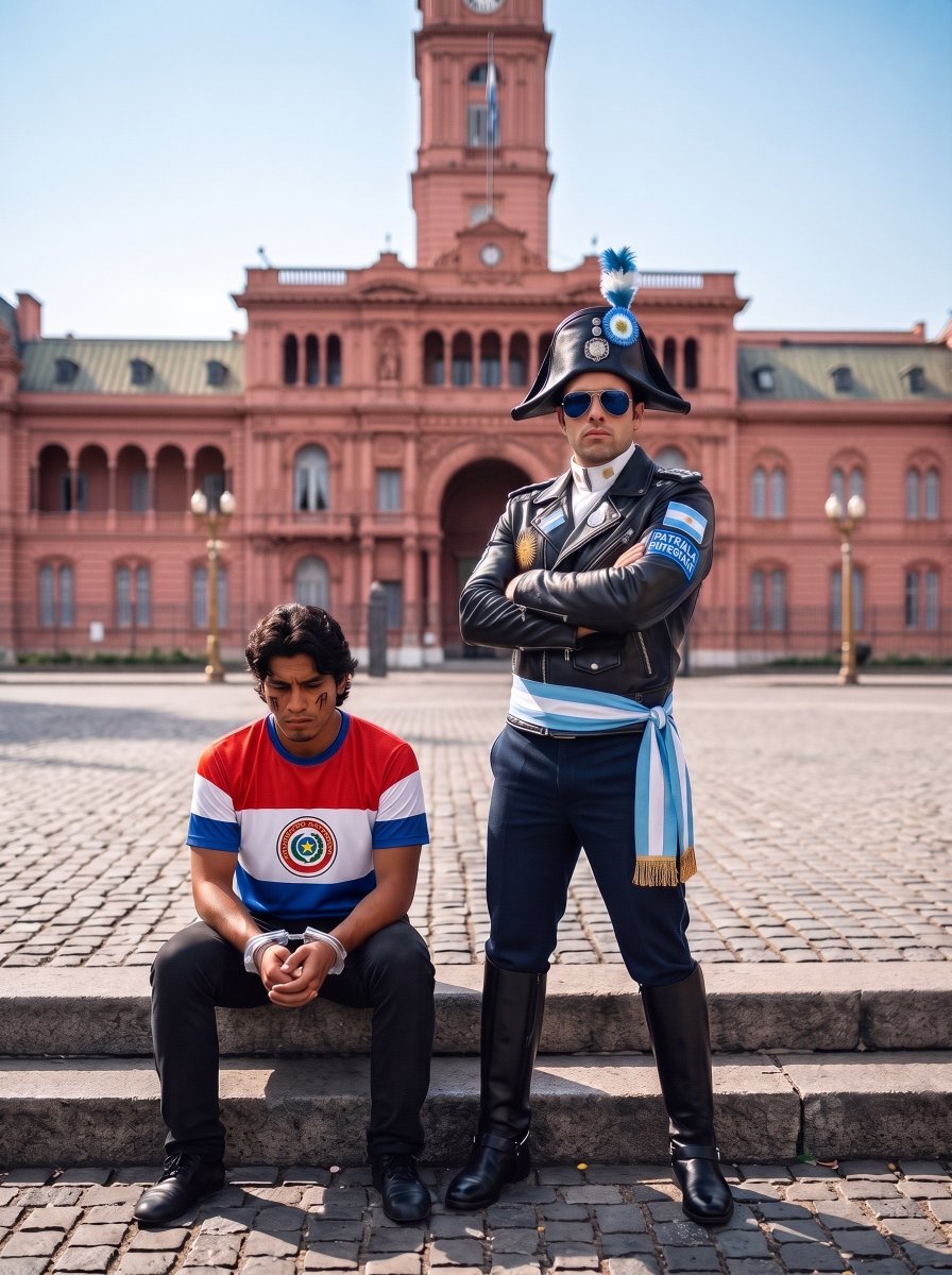 Canallalibertar's tweet photo. Bueno gente estoy creando la patrulla patriótica para salir a deportar extranjeros revoltosos

Ayudenme con el uniforme 🇦🇷👮

¿Cuál les gusta más?

1,2,3 o 4 https://t.co/mPVHXzKtu3