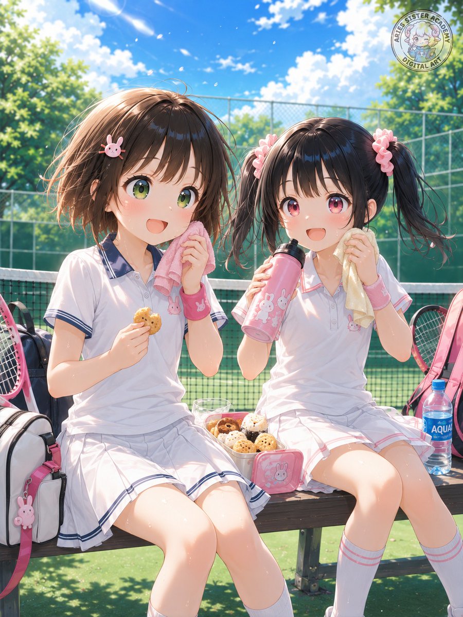 aries_aisister's tweet photo. もぐもぐタイムŧ‹”(o’ч’o)ŧ‹”
#麻衣 #詩乃 #AIart https://t.co/C1S5H1Yiqt