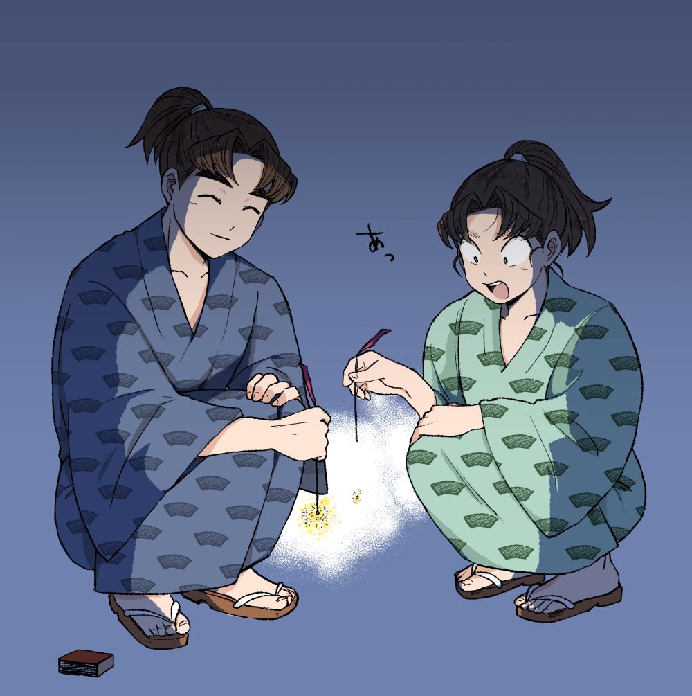nyaki0505's tweet photo. 線香花火🥬兄弟 https://t.co/op13mSefs1