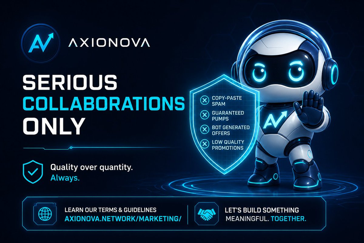 Axionova_tweets's tweet photo. 📢 IMPORTANT: Marketing Collaboration Update

We're grateful for the overwhelming interest in Axionova. 

However, our inboxes are currently flooded with:
❌ Generic copy-paste proposals
❌ "Guaranteed 100x" pump services  
❌ Bot-generated spam emails
❌ Low-quality promotional offers

We value our time—and yours.

═══════════════════════

🎯 SERIOUS INQUIRIES ONLY

If you represent a legitimate marketing agency, influencer, or partnership opportunity, please visit:

🔗 https://t.co/7xKxiyxTkv

Review our collaboration terms, requirements, and guidelines carefully.

If your proposal aligns with our standards and you're comfortable with our terms, only then proceed to contact us.

═══════════════════════

✅ What we ARE looking for:
• Long-term ecosystem partners
• Transparent, verifiable track records
• Value-aligned collaborations
• Professional, detailed proposals

❌ What we IGNORE:
• Mass-spammed templates
• Guaranteed price manipulation
• Anonymous "marketing experts"
• Short-term pump schemes

═══════════════════════

Quality over quantity. Always.

#Axionova #Marketing #Partnerships #Promotions #BSC #Etherium #AXNV