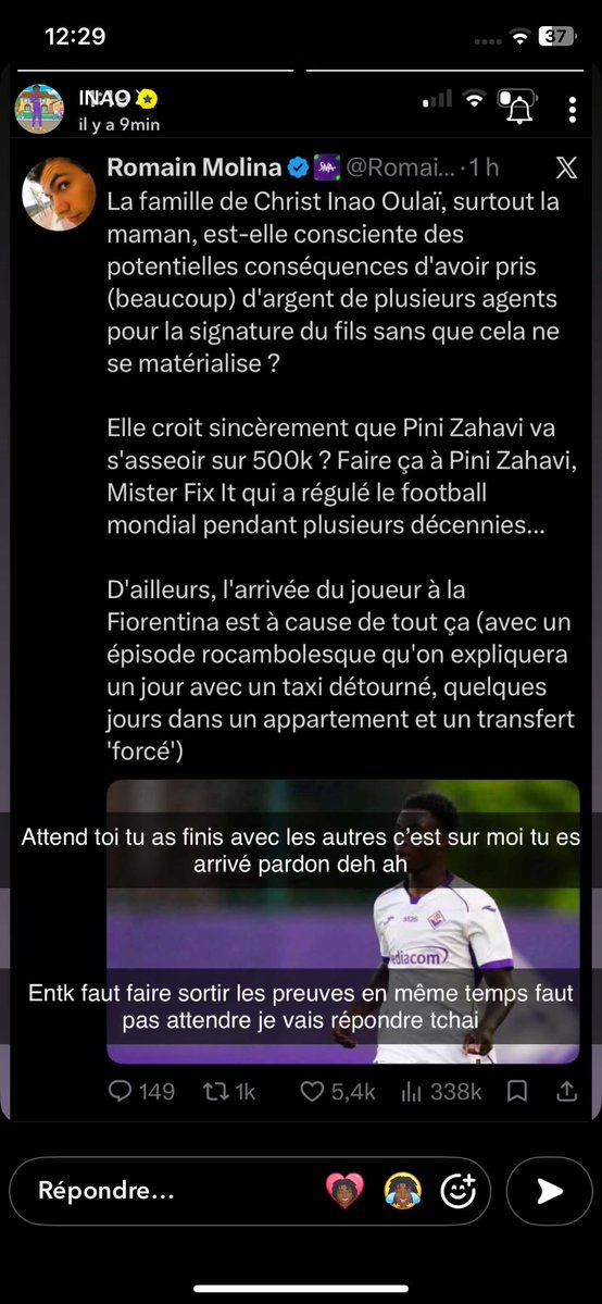 cest_dorhi6's tweet photo. Trop tard

Romain Molina. si c’est vrai, sors les preuves, si tu es garçon sors les preuve, Si tu ne les sors pas, c’est que tu es un mytho. 🫵🏽

(Par contre, même si tu as les preuves, ne les sors pas. garde-les pour toi stp wsh) https://t.co/lW0nf0VpPm