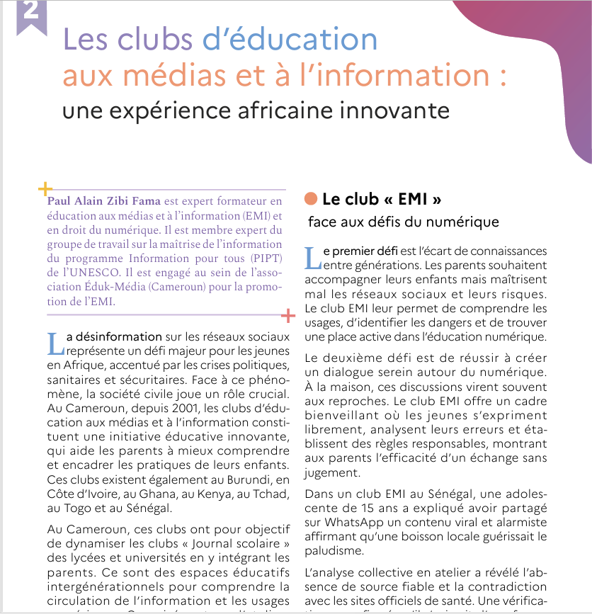 Eduk_MediaBdi's tweet photo. Ce n'est pas un hasard si les initiatives du 🇧🇮en #EMI figurent ds le Guide de la parentalité numérique de l'#UNESCO et de ses partenaires. Une reconnaissance qui valorise l'innovation africaine pour renforcer l'esprit critique et l'intégrité de l'information chez les jeunes. https://t.co/wS0rxFAqhG