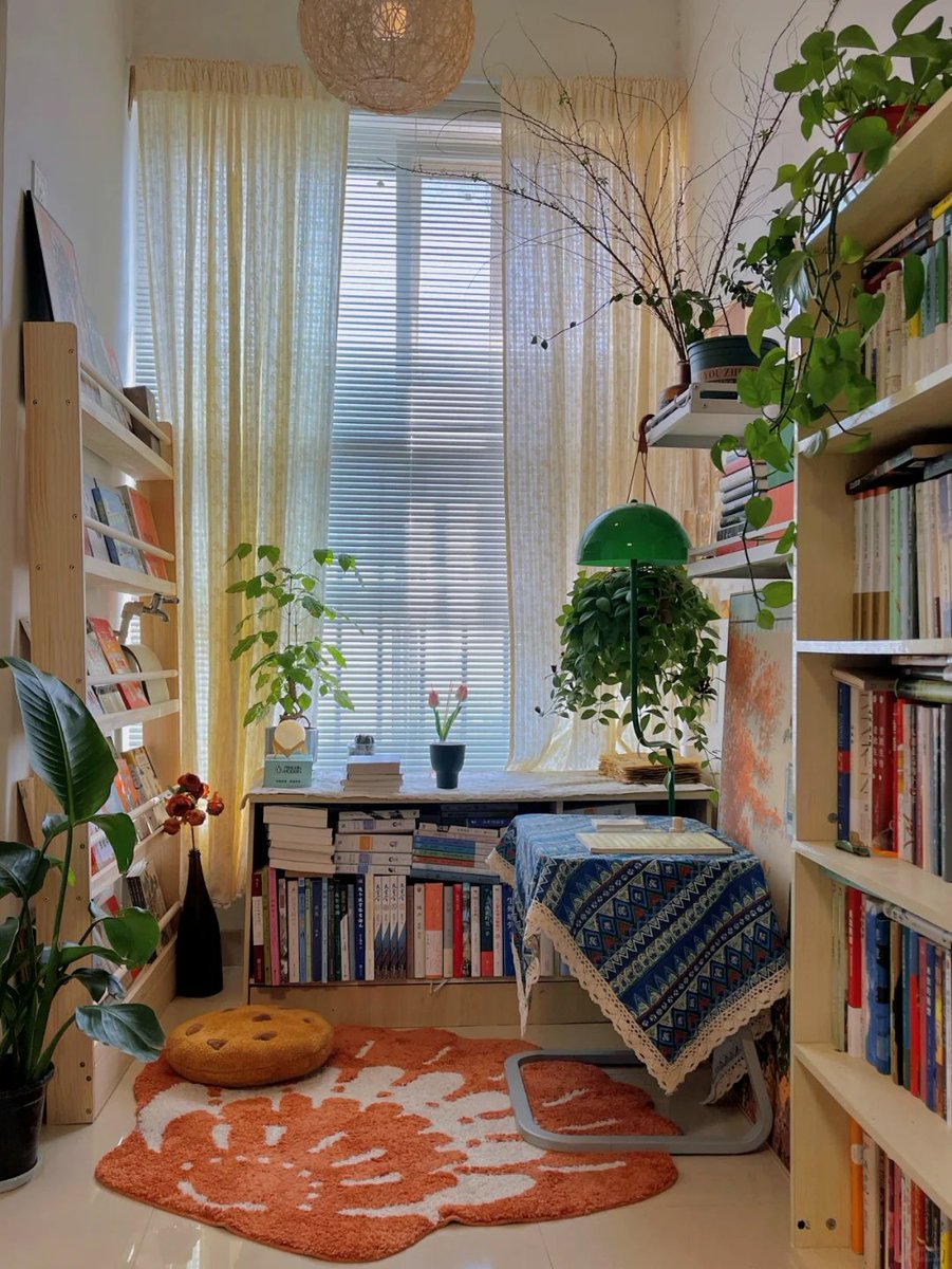 BertBarnhart's tweet photo. Turning my old balcony storage space into a tiny reading nook this weekend—small changes make big daily joys! https://t.co/dCULmgZUUN