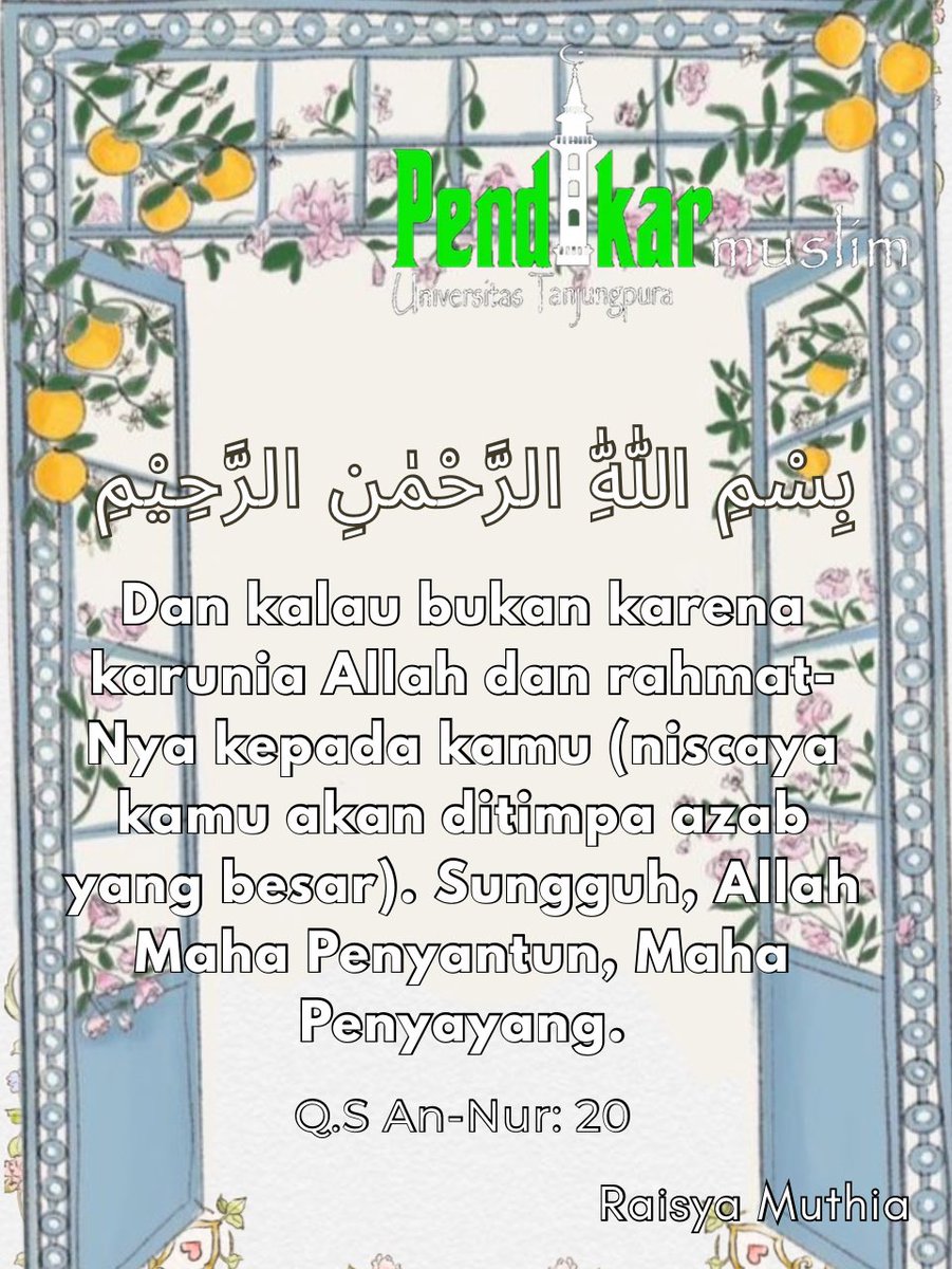 rysamthia's tweet photo. بِسْمِ اللّٰهِ الرَّحْمٰنِ الرَّحِيْمِ

Assalamu'alaikum Warrahmatullahi Wabarakatuh.

#Pendikar
#Pancasila
#UNTAN 
#PendikarPancasilaUNTAN https://t.co/0X6aBRL07B