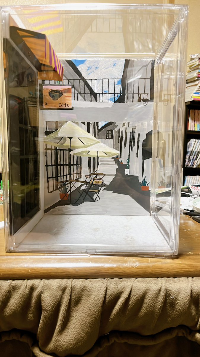 w33O2BVqp1PkpoS's tweet photo. 左側を作ろうとしたけど、後ろとのズレが出そうなのでこれにて完成。
画像４枚目が参考にしてるものです。

天井からライト照らすのもありかも
#紲星あかり https://t.co/p0pe3DisSu
