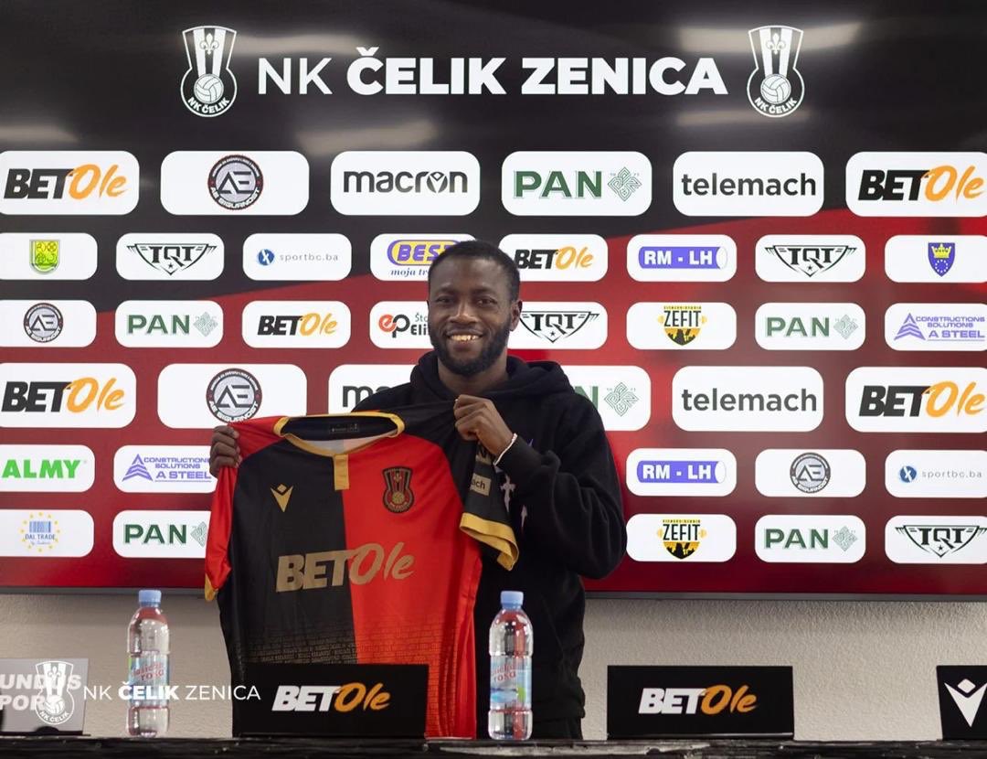AbaidooAbednego's tweet photo. Excited to announce our player  Joseph Amoah has officially signed for NK Čelik Zenica in the Bosnian Premier League. 🇧🇦

Building careers. Creating opportunities. Delivering results.

Congratulations, Joseph. Wishing you a great success . 
#GFarokSportsAgency https://t.co/wcscCDa5uu