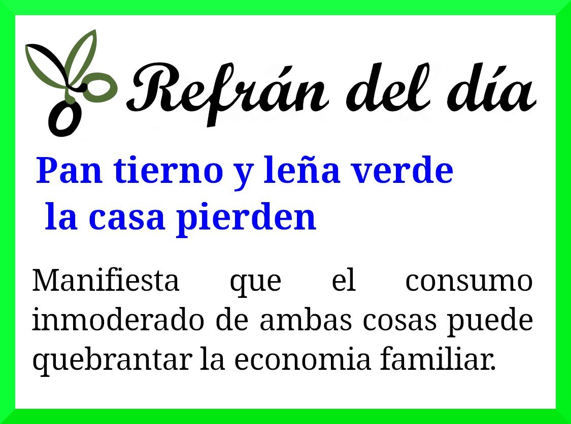 Conavil_ECM's tweet photo. Refrán del día y su significado.
@Conavil_ECM #LatirAvileño #100AñosConFidel #LatiendoConFidel https://t.co/tjTZwIWJCE