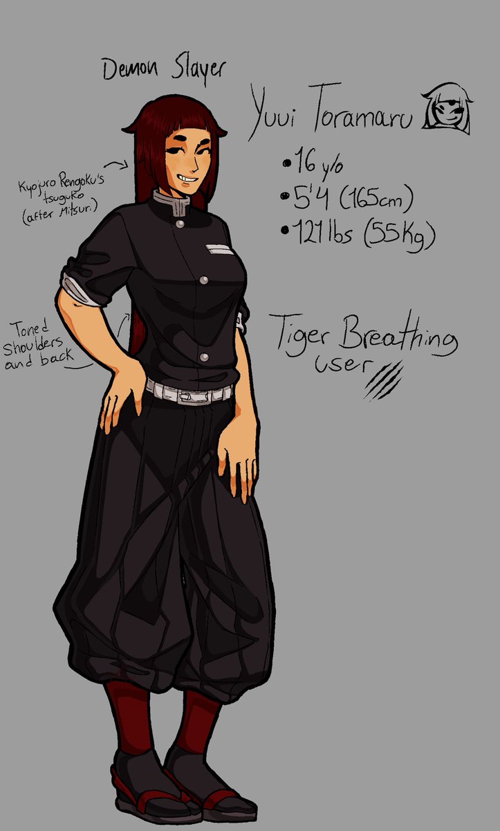 Newgenzzzzz's tweet photo. Kny oc proper intro this time! Meet Yuui Toramaru! Iโll lore dump soonโฆโฆ
#kny #knyoc #oc #demonslayer #demonslayeroc #ocart #ocartist
SHES SUPPOSED TO HAVE FOUR BUTTONS IN HER UNIFORM I MADE A MISTAKE IN HER REFERENCE SHEET https://t.co/aP0edm0dpi