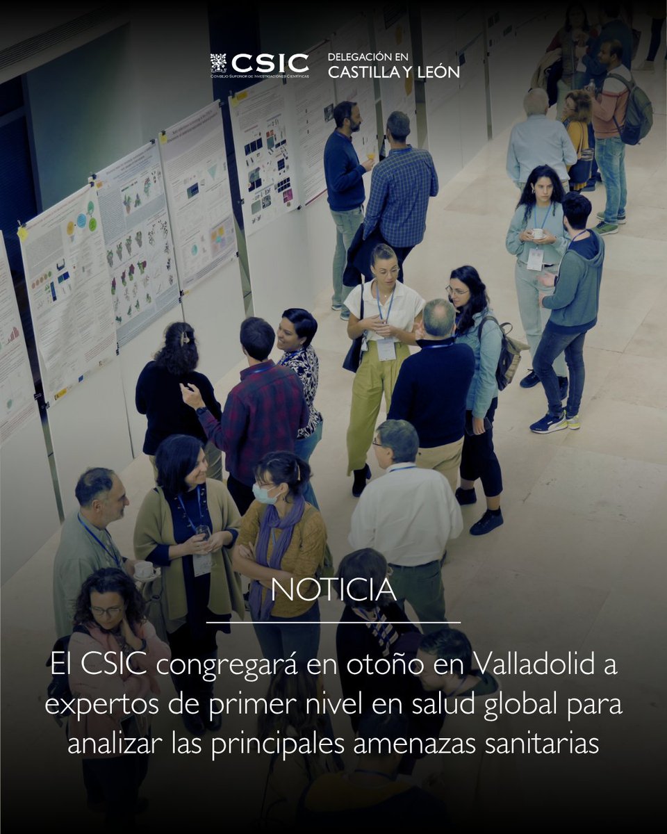 CSICCyL's tweet photo. 🦠🤝 Valladolid será sede de las VI Jornadas Científicas de la PTI+ @SaludglobalCSIC - @CSIC, que reunirán a más de 180 grupos de investigación para analizar temas como zoonosis, resistencia a antibióticos y cambio climático desde el enfoque One Health 👉 https://t.co/dbiYwwhI4y https://t.co/Z9VqMgeNB8