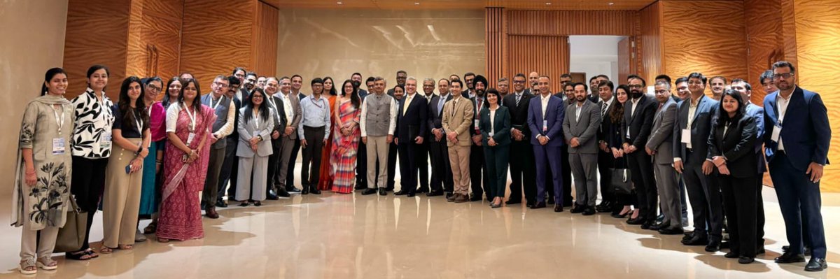 Pharmadept's tweet photo. Invest India, the National Investment Promotion and Facilitation Agency of the Government of India, signed a Memorandum of Understanding (MoU) with the Asia Pacific Medical Technology Association (APACMed), today at Bharat Mandapam, New Delhi. The MoU aims to strengthen collaboration between the Government and the global MedTech industry to facilitate investment, innovation and sustainable growth in India’s medical technology sector.

Read : https://t.co/uXh2mSph4Y

#Pharmaceuticals #Pharma #MoU