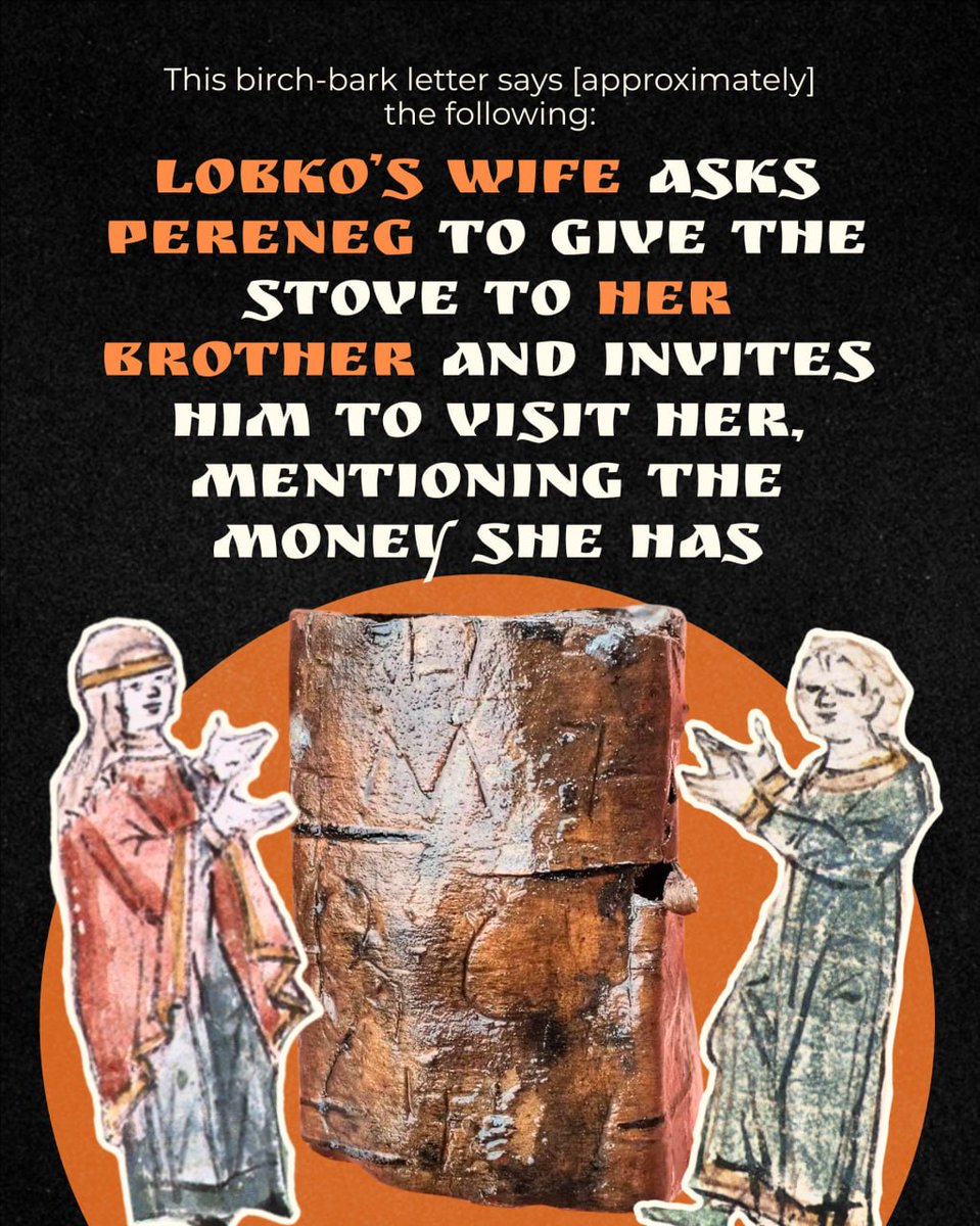 Russia's tweet photo. Before e-mail, was #beresta 📜
Nine birch-bark letters circa XII century were found in Veliky #Novgorod, one of the largest centres of such discoveries.
The topics are surprisingly familiar: legal trouble, household requests, money and “come over when you can” 🥱 https://t.co/JonRuH1L8K