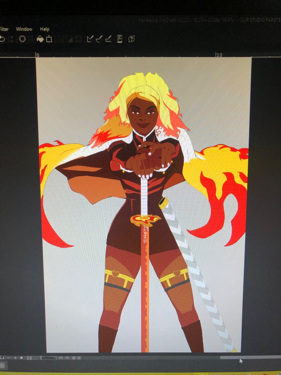 Crepeytive's tweet photo. I realized I didn’t post the version of this before the file corrupted so…I dreamt about this piece, maybe I should redo it https://t.co/09Zd6Cg3GK