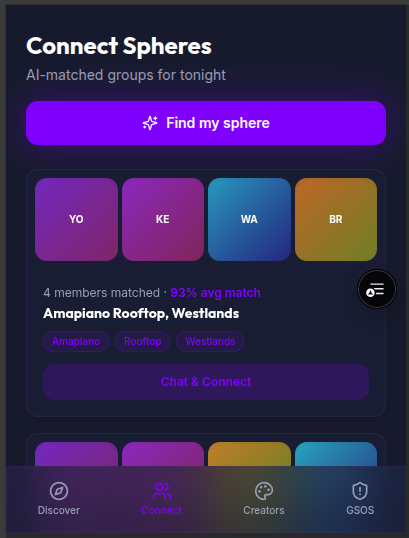 JoylizzaMwangi's tweet photo. Using AI to match night-out mood, social goals, and local creative interests 😌
#BuildWithAT #WomenInTech #WeLoveNerds https://t.co/XaNEVGeIHR