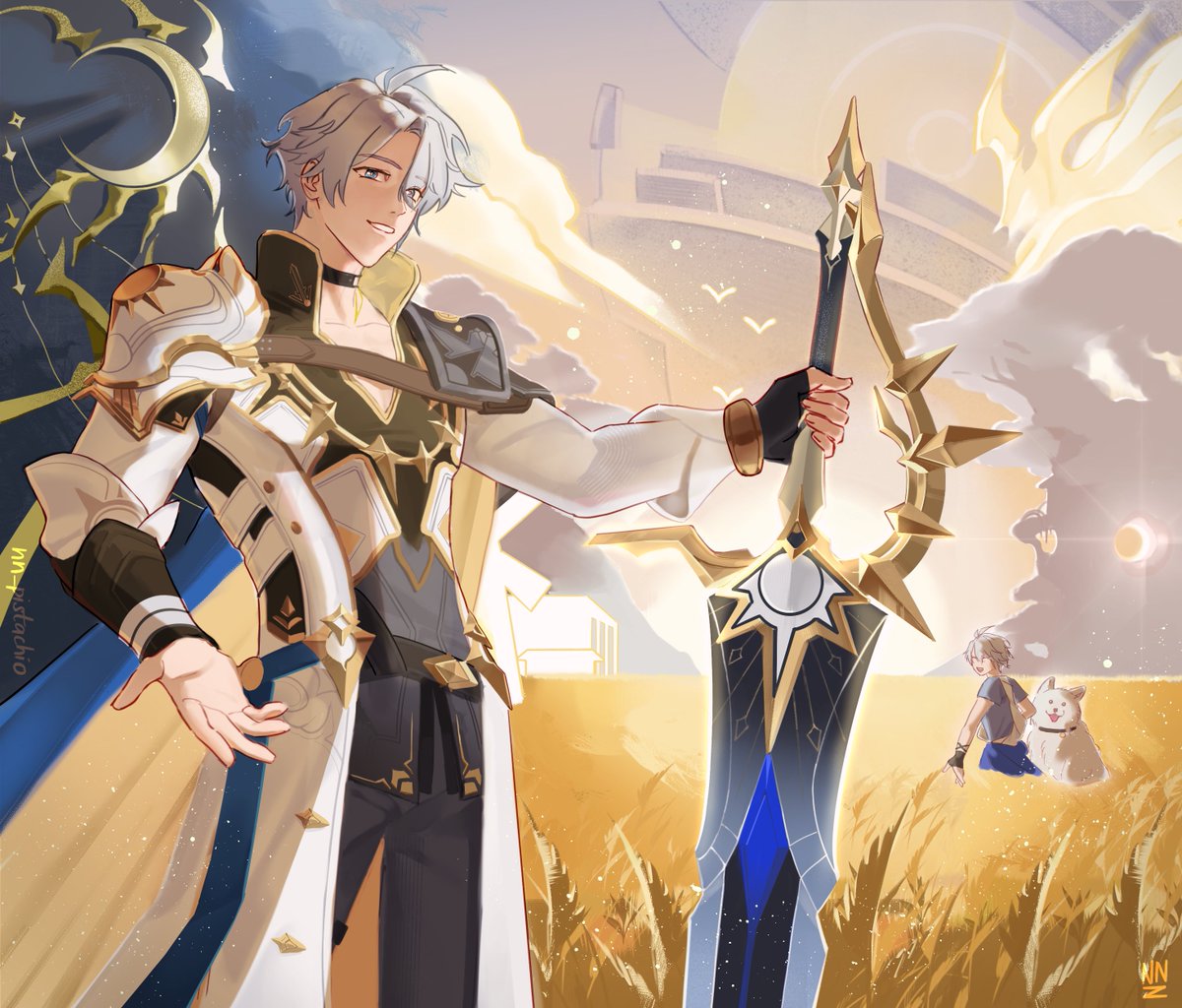 nn_pistachio's tweet photo. “A hero is living in everyone’s heart. Embrace it, and chase after the Sun”
#Phainon https://t.co/TD89CLUTaO