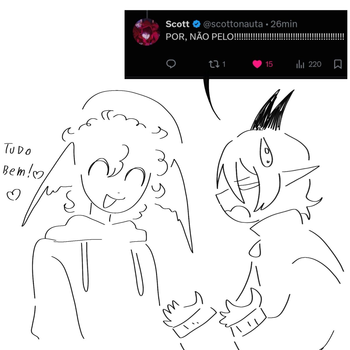 LoveTiahkiller's tweet photo. Achei engraçado 
#celestialduo https://t.co/zXXQBNtPav