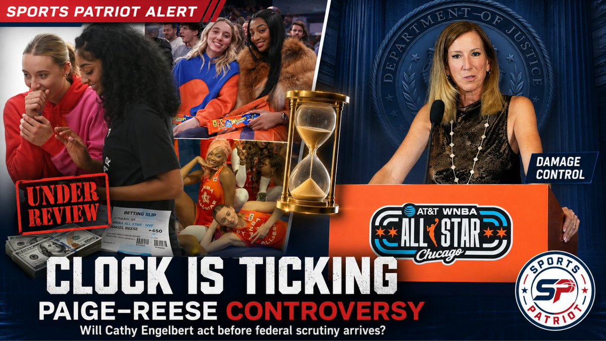 SportsPatriotUS's tweet photo. Rest assured... if Cathy Engelbert handles the Paige Bueckers–Angel Reese controversy with the same indifference and institutional paralysis she displayed after Alyssa Thomas throat-punched Caitlin Clark in the throat, Adam Silver may never get the opportunity to intervene.

Federal authorities will act first.