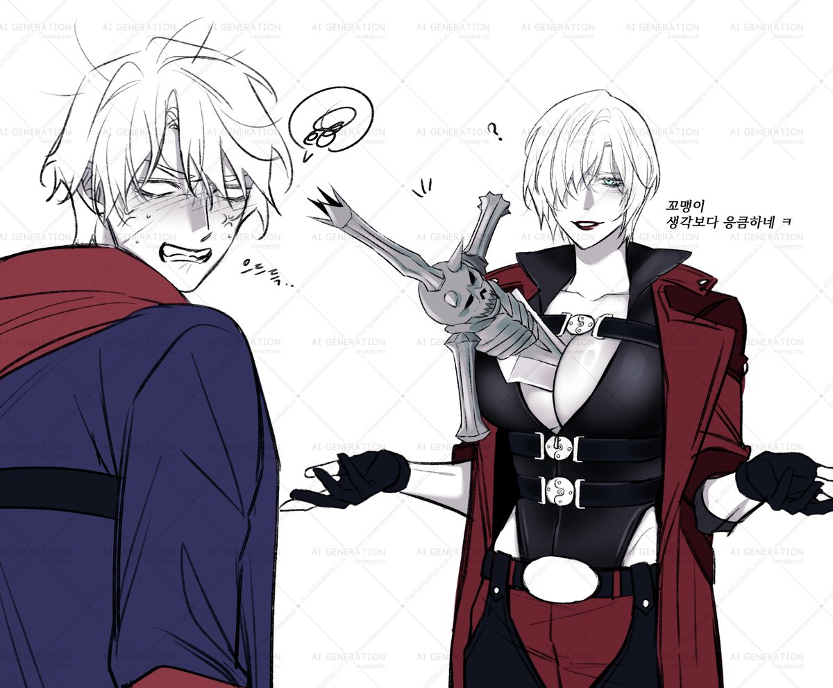 rmflarP_eks's tweet photo. 첫인사가 너무 화끈한 조카고모 #DMC #Dante #Nero https://t.co/usVXMjEjEG