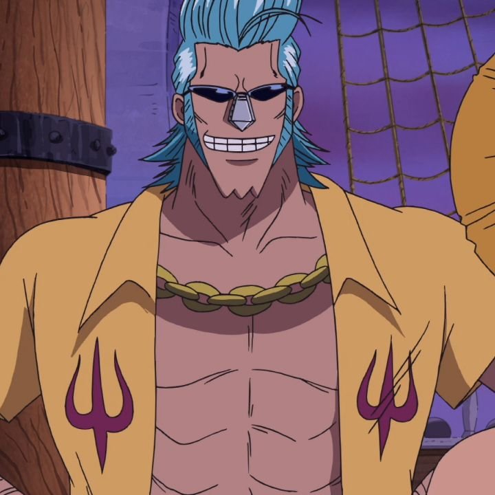 mugiwara4m1l14n's tweet photo. genuinely salivating at the sight of pre timeskip franky https://t.co/Mw7Ble2iT9